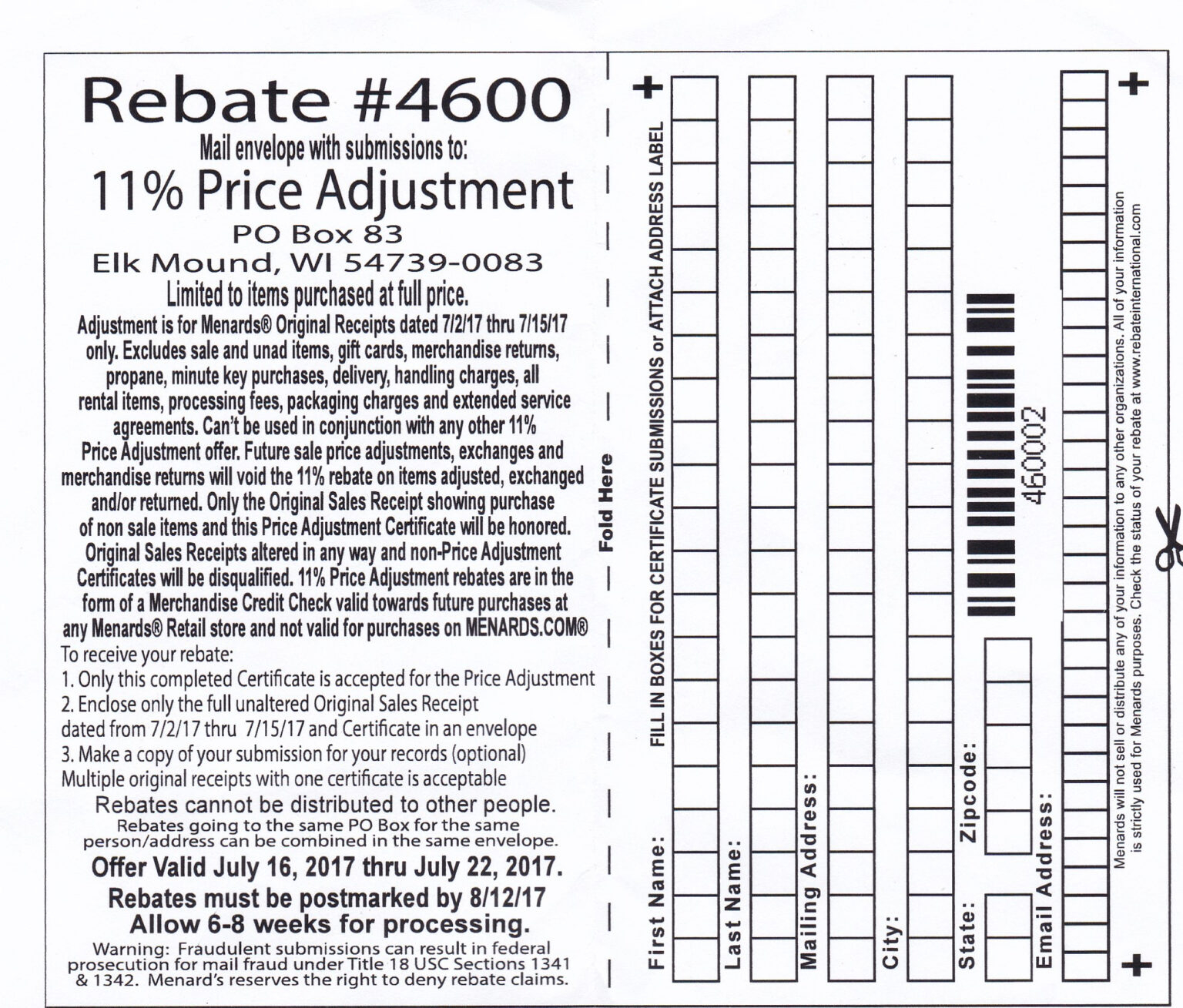 How Long Menards 11 Rebate How Long Menards 11 Rebate