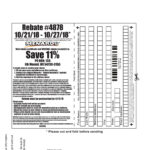 Menards Rebate 4878 Form